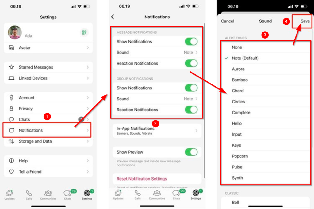 Cara Ganti Nada Dering Wa Di Iphone