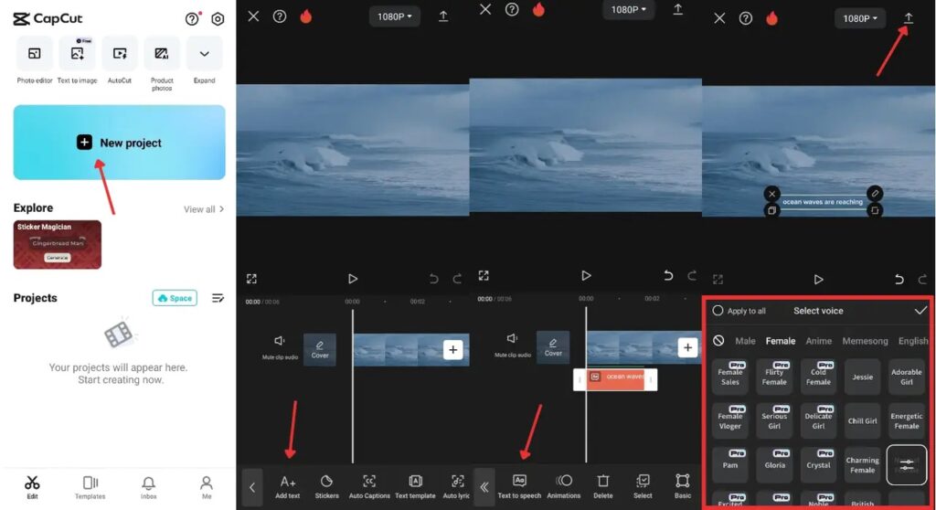 Langkah Menggunakan Fitur Text To Speech Di Aplikasi Capcut